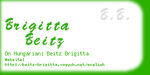 brigitta beitz business card